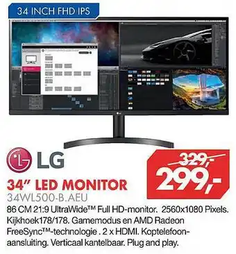 Vobis Lg 34 aanbieding