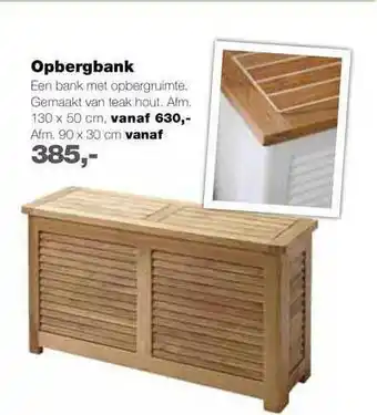 Sijben Opbergbank aanbieding