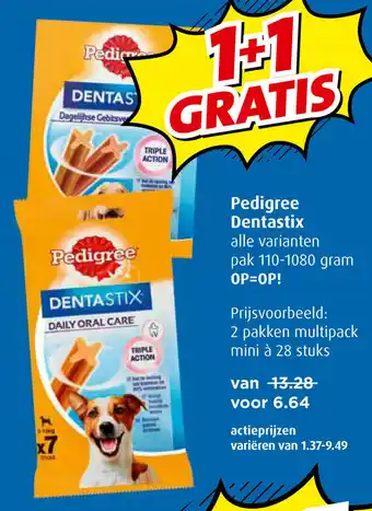 Boni Pedigree dentastix aanbieding