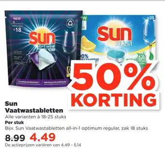 PLUS Sun Vaatwastabletten aanbieding