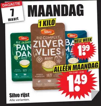 Dirk Silvo rijst aanbieding