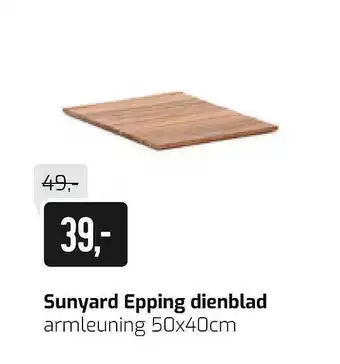 Kees Smit Sunyard epping dienblad armleuning 50x40cm aanbieding