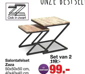 Budget Home Store Salontafelset zaza aanbieding