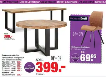 Budget Home Store Eetkamertafel otis of eetkamerstoel glen aanbieding