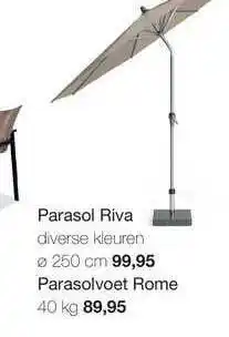 Boer Staphorst Parasol riva of parasolvoet rome aanbieding