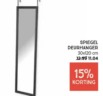 Xenos Spiegel deurhanger 30 x 120cm aanbieding