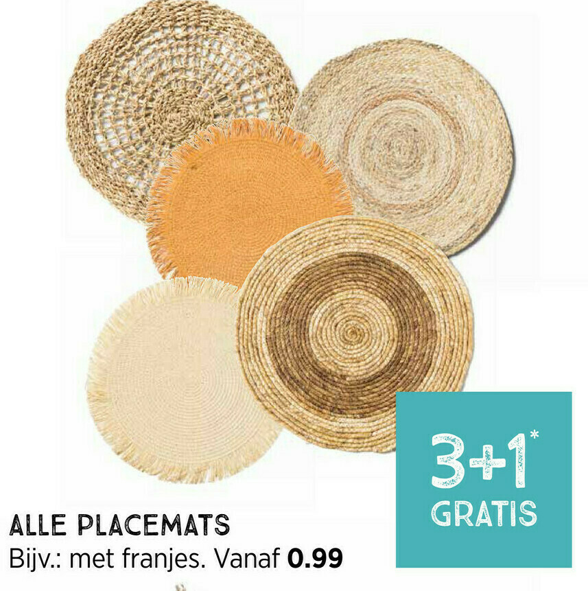 Alle placemats aanbieding bij Xenos