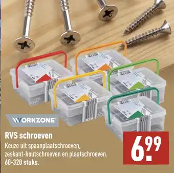 ALDI Workzone Rvs Schroeven aanbieding