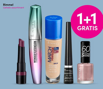 DA Rimmel Gehele assortiment aanbieding