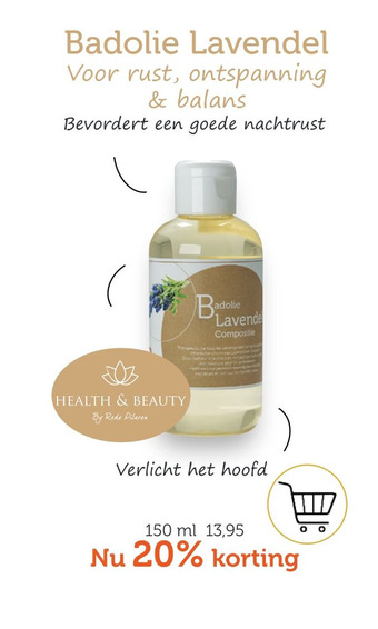 De Rode Pilaren Badolie Lavendel aanbieding