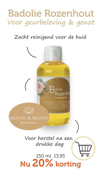 De Rode Pilaren Badolie Rozenhout aanbieding