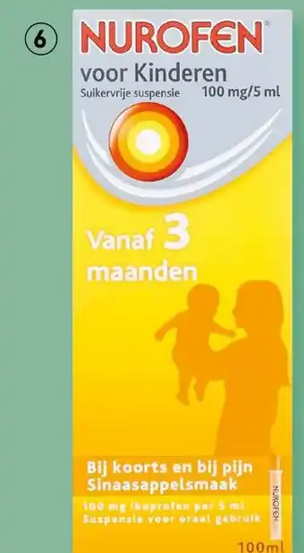 Etos ... Nurofen** voor kinderen suikervrije suspensie sinaasappelsmaak aanbieding