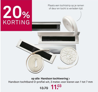 Karwei op alle Handson tochtwering aanbieding