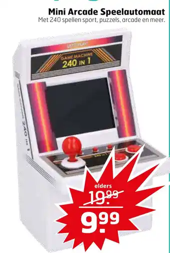 Trekpleister Mini Arcade Speelautomaat aanbieding