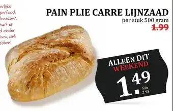 MCD Supermarkt Pain Plie Carre Lijnzaad aanbieding