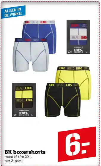 Coop BK boxershorts aanbieding