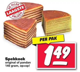 Nettorama Spekkoek aanbieding