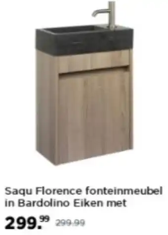 Saniweb Saqu Florence fonteinmeubel in Bardolino Eiken aanbieding