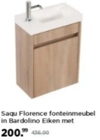 Saniweb Saqu Florence fonteinmeubel in Bardolino Eiken aanbieding