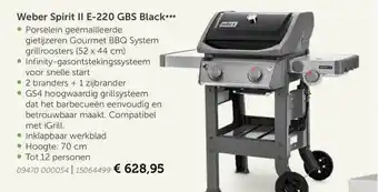 Aveve Weber spirit II E-220 gbs black aanbieding