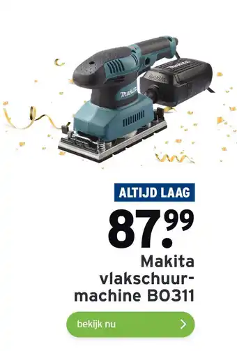 GAMMA Makita vlakschuurmachine bo311 aanbieding