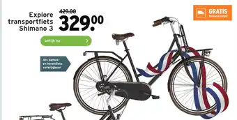 GAMMA Explore transportfiets shimano 3 aanbieding