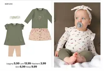 Baby-Dump Babylook legging, jurk, haarband, shirt of rokje aanbieding