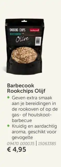 Aveve Barbecook rookchips olijf aanbieding