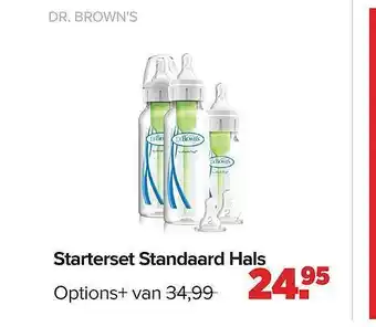 Baby-Dump Dr. brown's starterset standaard hals options+ aanbieding