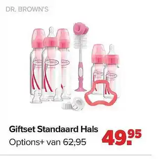 Baby-Dump Dr. brown's giftset standaard hals options+ aanbieding