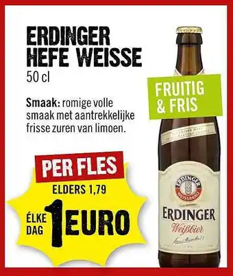 Dirck 3 Erdinger hefe weisse aanbieding