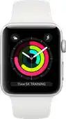 Coolblue Apple Watch Series 3 42mm Silver Aluminium/Wit aanbieding