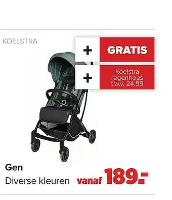 Baby-Dump Koelstra gen buggy aanbieding