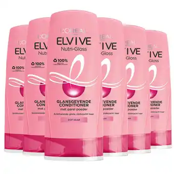 Wehkamp L'Oréal Paris Elvive Nutri-Gloss conditioner - 6 x 200 ml - voordeelverpakking aanbieding