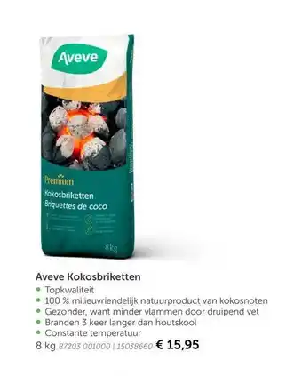 Aveve Aveve kokosbriketten aanbieding