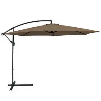 Blokker Zweefparasol Staal Taupe Parasol Diameter 300 cm aanbieding