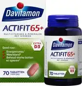 Bol.com Davitamon Actifit 65+ - Multivitamine voor 60 plussers - 70 tabletten - Voedingssupplement aanbieding