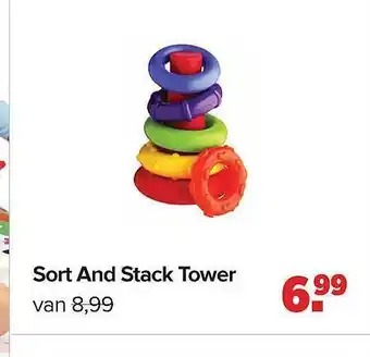 Baby-Dump Sort and stack tower aanbieding