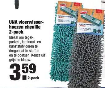 ALDI Una vloerwisserhoezen chenille 2-Pack aanbieding