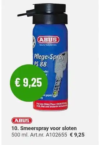 Manutan Abus smeerspray voor sloten aanbieding