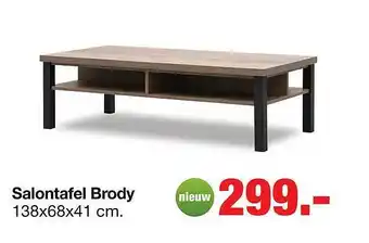 Budget Home Store Salontafel brody 138x68x41 Cm aanbieding