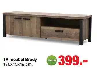 Budget Home Store TV-meubel brody 170x45x49 Cm aanbieding