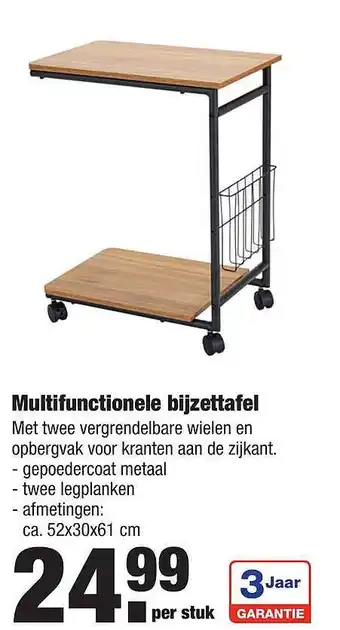 ALDI Multifunctionele bijzettafel aanbieding