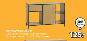 Jysk TRAPPEDAL DRESSOIR aanbieding