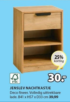 Jysk JENSLEV NACHTKASTJE aanbieding