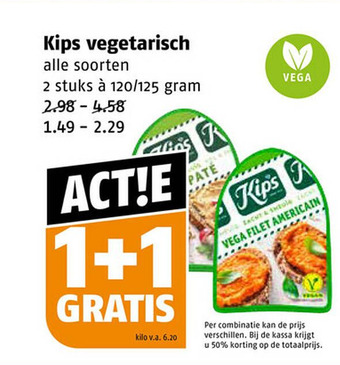 Poiesz Kips vegetarisch aanbieding