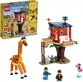 Amazon LEGO 31116 Creator 3in1 Safari Wilde Dieren Boomhuis, Catamaran, Dubbeldekker, Boot, Vl... aanbieding