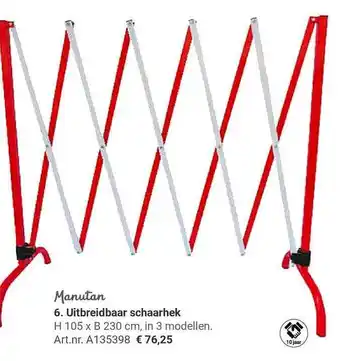 Manutan Manutan Uitbreidbaar Schaarhek aanbieding