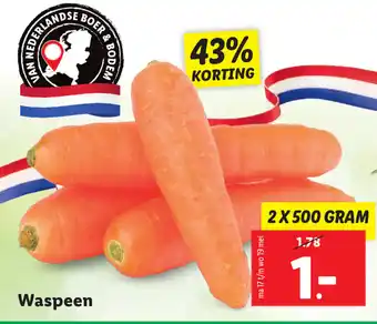 Lidl Waspeen 2*500gr aanbieding