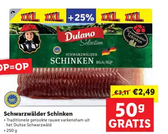 Lidl Schwarzwalder Schinken 250gr aanbieding